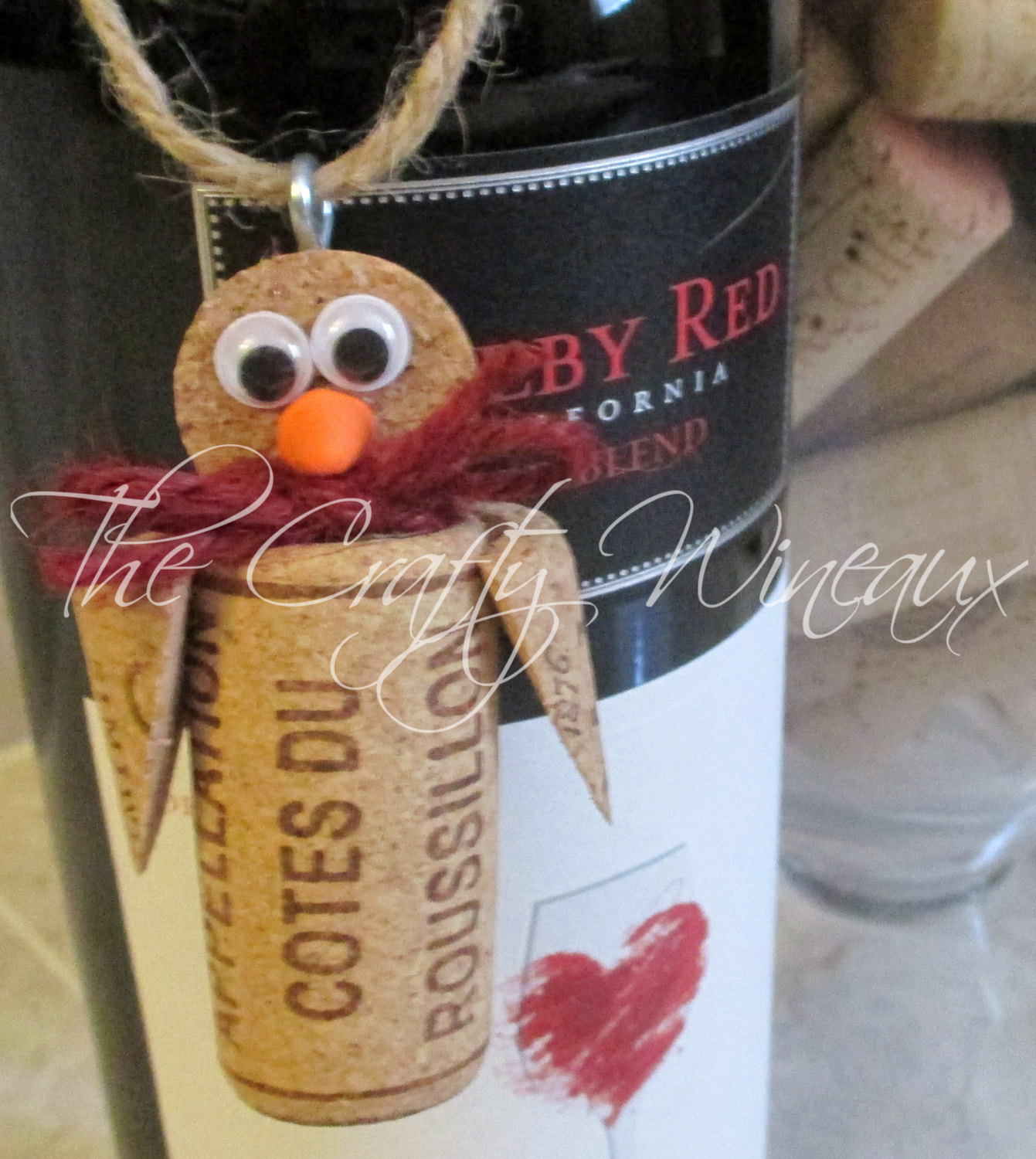 Lot Of 50 Penguin Wine Cork Ornaments Christmas Ornament Gift Tag Wine Bottle Charm The Crafty Wineaux